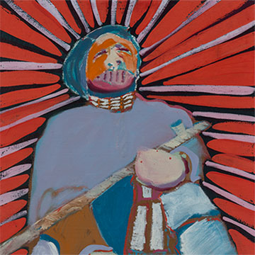 abstracted figure painting